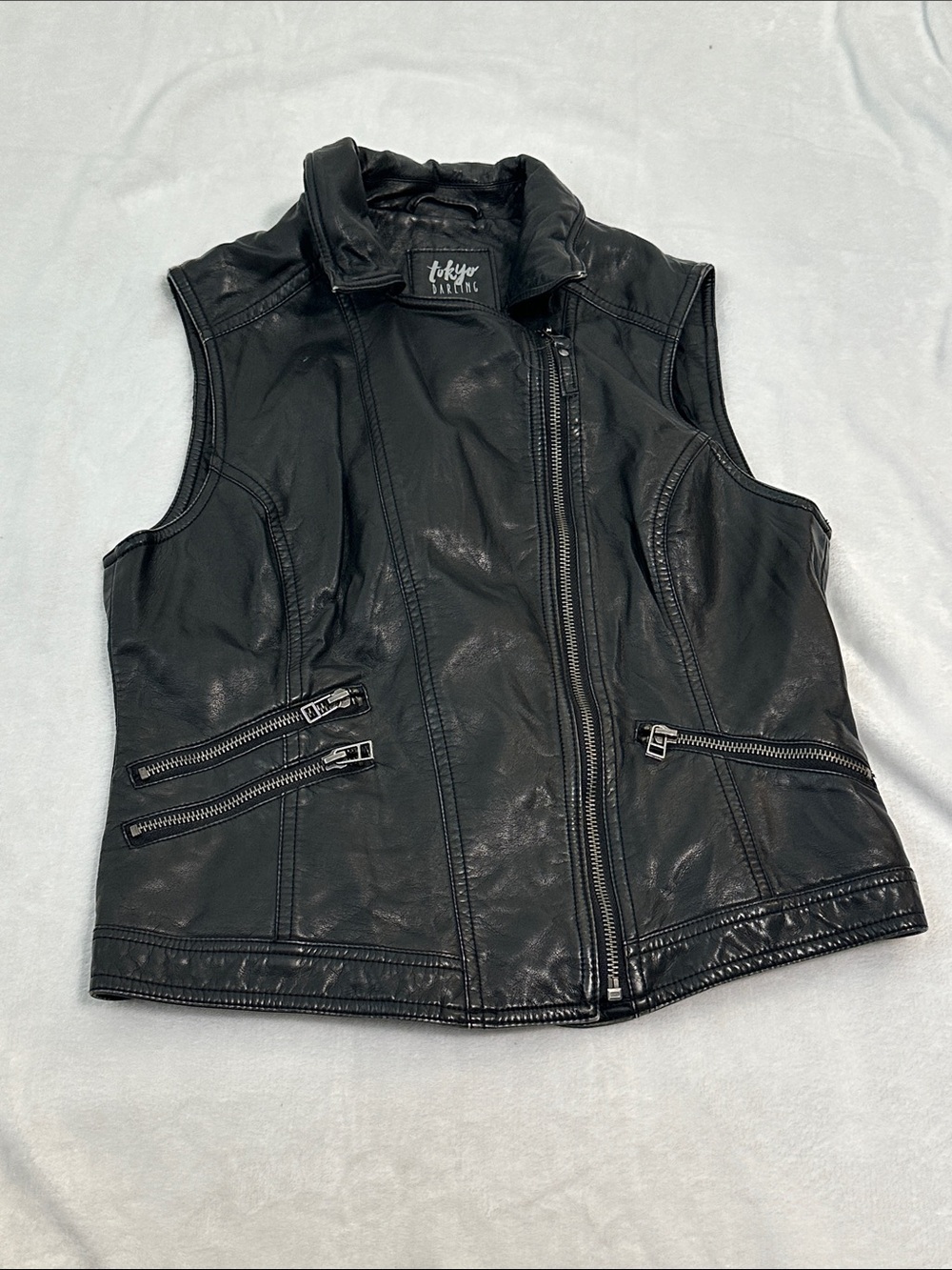 🏠 Tokyo Darling Faux Leather Vest